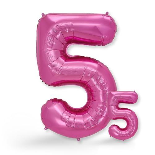 FUNXGO Palloncino Numero 5 Rosa