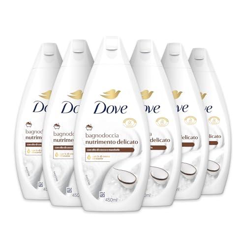 Dove Bagnodoccia Nutrimento Delicato Cocco e Mandorla - 6x450ml