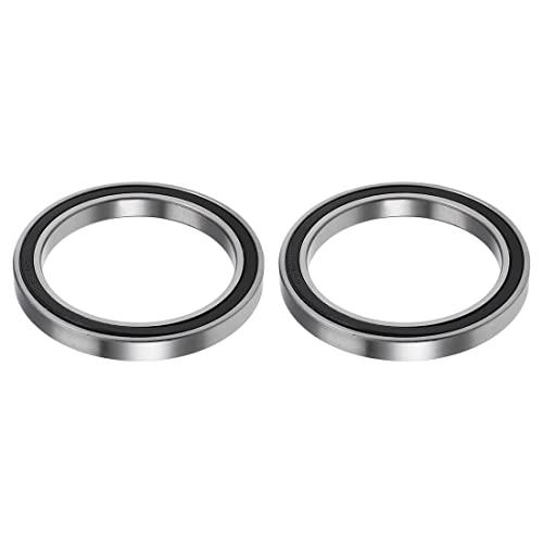 PATIKIL 50mm x 65mm x 7mm Profondo Scanalatura Sfere Cuscinetti, 2 Pezzi Cromo Acciaio Cuscinetto a Sfera a Gola Profonda per Potenza Trasmissione ABEC1, 6810-2RS