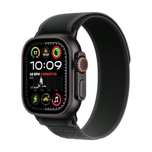 Apple Watch Ultra 2 GPS + Cellular 49 mm - Titanio Nero e Trail Loop Nero S/M