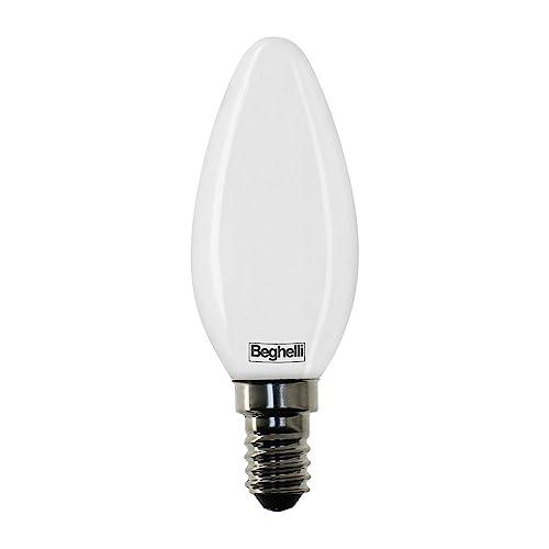 Lampada LED Beghelli Vetro Opale Oliva 5W E14 3000K