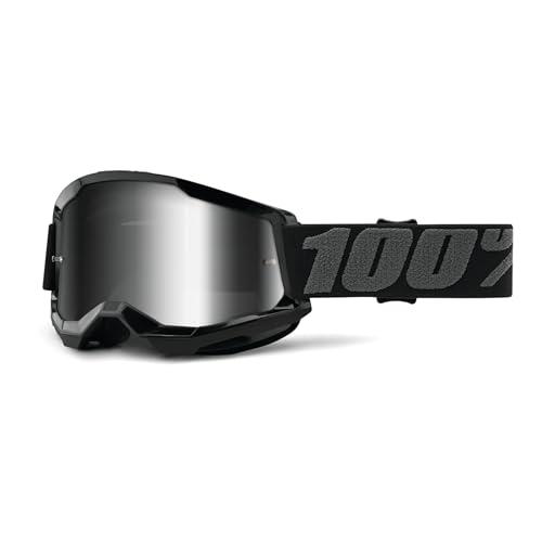 Occhiali MX 100% Strata 2 M2 Nero / Argento Specchio