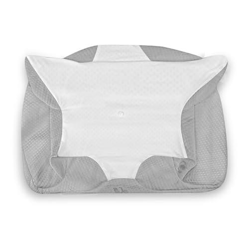 HOMCA Federa di ricambio per cuscino PL12, lavabile, colore: grigio