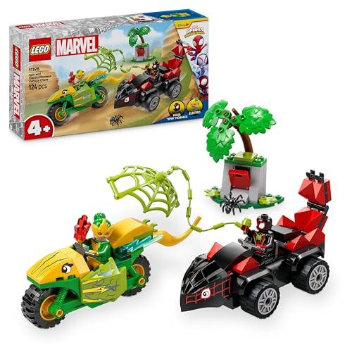 LEGO Spidey e i Suoi Fantastici Amici Inseguimento sui Dino-Veicoli di Spin ed Electro