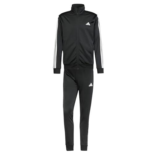 adidas Uomo Sportswear Basic 3 Stripes Tricot Tracksuit Nero M