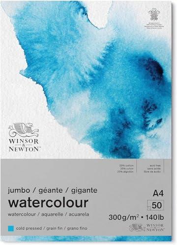 Winsor & Newton Carta Acquarello Grana Fine A4 - 50 Fogli
