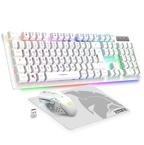 EMPIRE GAMING Pack 800 - Kit Tastiera e Mouse Gaming QWERTY IT