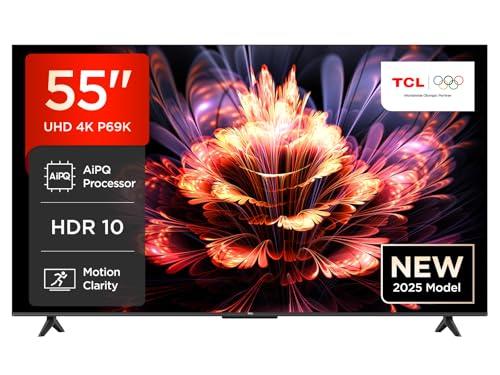 TCL 55P69K Smart TV 4K Ultra HD 55 pollici con Dolby Audio e Google TV