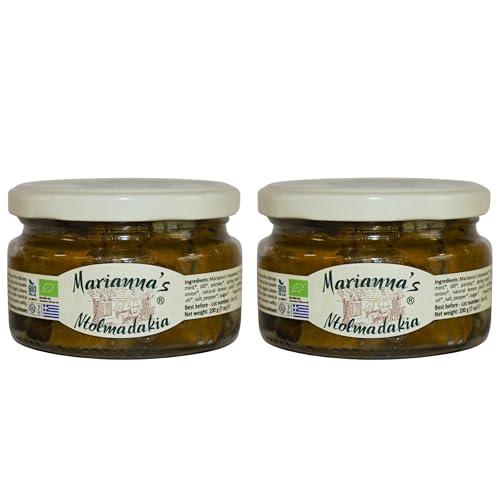 Marianna's Grandi Foglie di Vite Dolmadakia Ripiene Biologiche - 400g