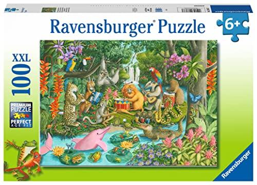 Ravensburger - Puzzle L'orchestra degli animali, 100 Pezzi XXL