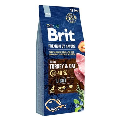 Brit Premium Light - Cibo secco per il controllo del peso dei cani, 15 kg