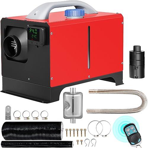 VEVOR Riscaldatore ad Aria Diesel 12V 8KW con LCD e Telecomando - Rosso