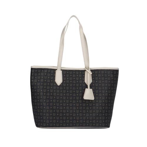 Shopper Pollini Heritage Nera e Avorio - TE8427PP06Q1100C