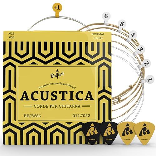 Belfort® Strings - Corde per chitarra acustica - Vincitore del test 2019