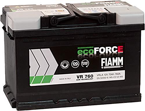 Fiamm 7903791 VR760 Ecoforce Batteria per Auto, 70Ah 760A