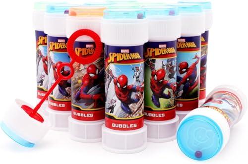 Toyland® Confezione da 12 Bolle di Sapone Spider-Man