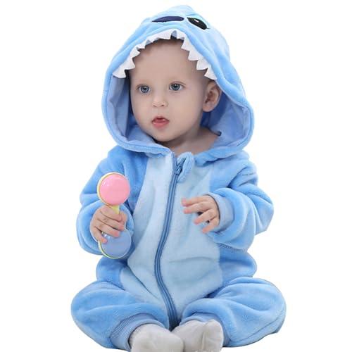 ANUFER Unisex Pagliaccetto Flanella Squalo 24-30 Mesi