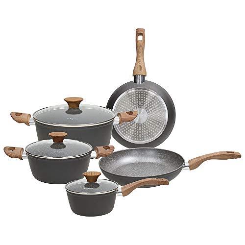 Tognana Great Stone Batteria di Pentole e Padelle 8 Pezzi Grigio