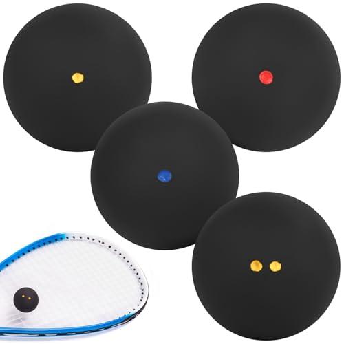 YYTECH Set di 4 Palline da Squash Sportive per Tutti i Livelli