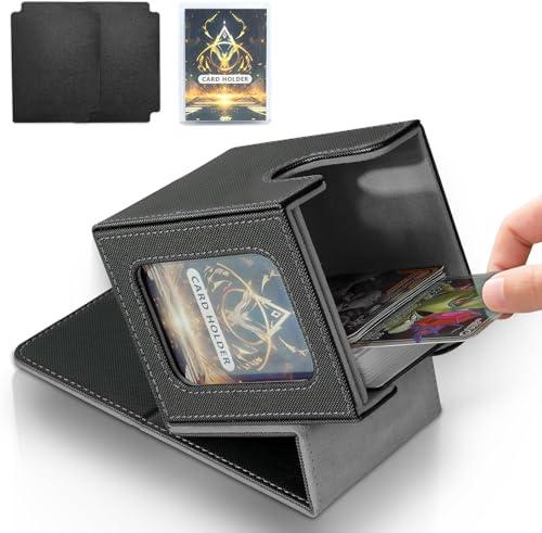 IVODEELA Deck Box per Carte MTG - Nero Grigio