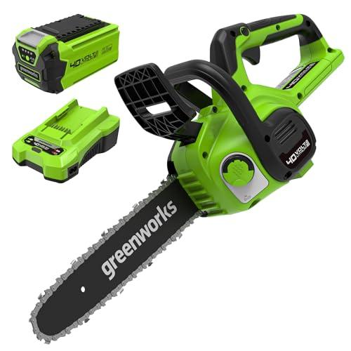 Greenworks G40CS30IIK2 Motosega a Batteria 40V con Batteria 2Ah e Caricabatterie