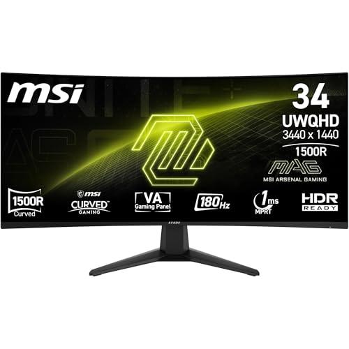 MSI MAG 346CQ Monitor Gaming Curvo 34