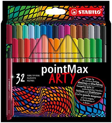 Fineliner Premium - STABILO pointMax - ARTY - Astuccio da 32 - Colori assortiti