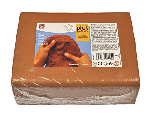 Sio2 Plus - Argilla autoindurente da modellare, 5 kg, colore: terracotta