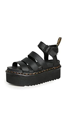 Dr. Martens 3 Strap Sandal - Sandali Donna Neri con Zeppa