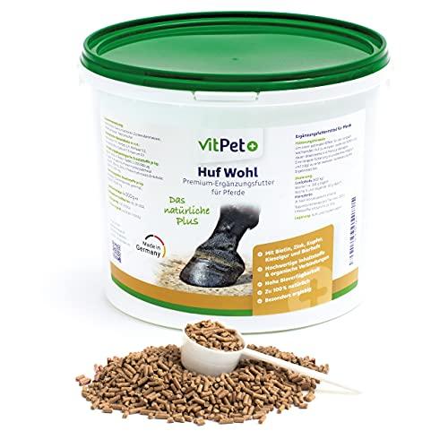 VitPet+ Huf Wohl - Cibo minerale per cavalli con biotina, zinco e lievito di birra, 4kg
