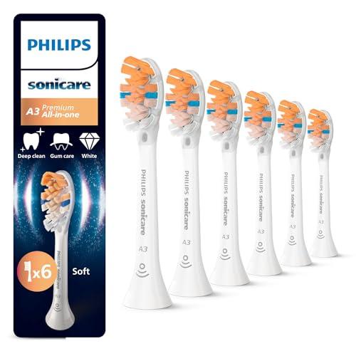 Philips Sonicare A3 Premium All-in-One HX9096/87 - Confezione da 6 Testine di Ricambio