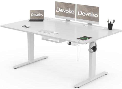 Scrivania Regolabile in Altezza Devoko 160x80 cm - Ergonomia e Design per il Tuo Ufficio