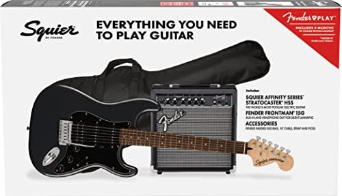 Squier Affinity HSS Pack, Charcoal Frost Metallic