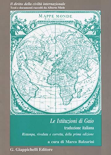 Le istituzioni di Gaio - Traduzione italiana