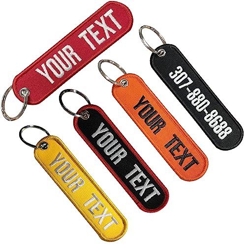 Portachiavi Personalizzato Ricamato Misscase - Oval 5x1.25 pollici