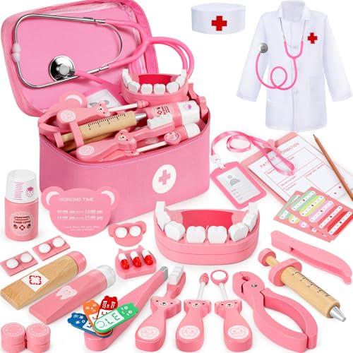 Ophy Valigetta Dottore Bambini: Kit Medico in Legno per Gioco di Ruolo