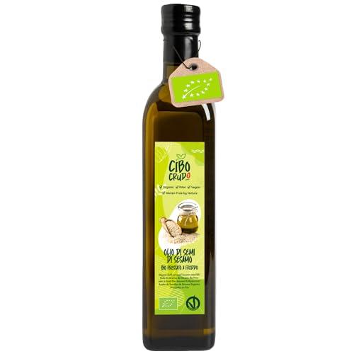 Olio di Sesamo Alimentare Biologico Spremuto a Freddo CiboCrudo - 500ml