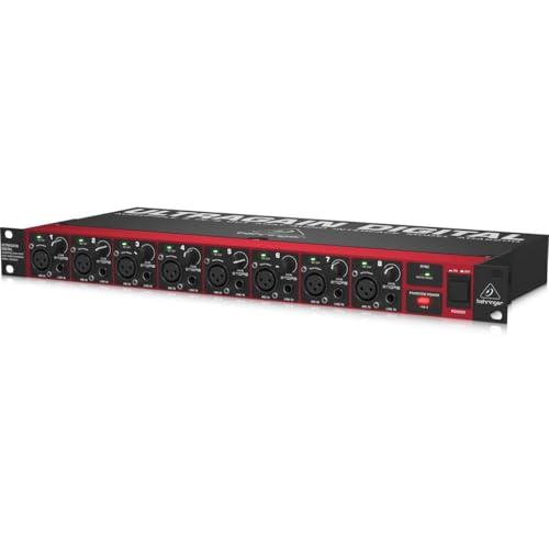 Behringer ADA8200 Ultragain Pro - Interfaccia Audio ADAT 8 Canali con Preamplificatori Midas