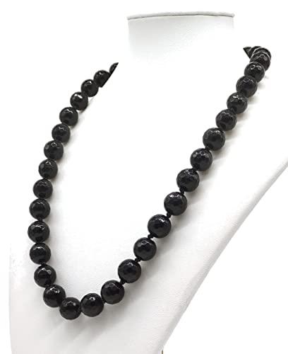 Collana Girocollo Donna in Onice Nera - Eleganza Artigianale