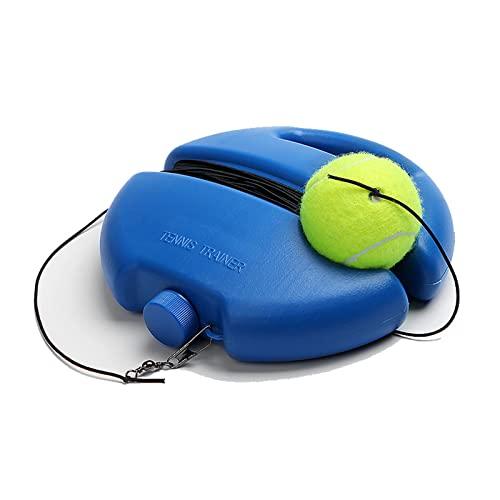 Allenatore di Tennis Rimbalzo del Tennis Strumento per Allenatore da Tennis Allenatore di Tennis con Palla Allenatore di Tennis Elastico per Principianti, Bambini e Adulti Allenamento 1 Pezzo (Blu)