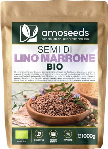 Semi di Lino Marrone BIO 1KG Amoseeds
