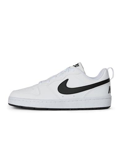 NIKE Court Borough Low RECRAFT (GS), Sneaker, White Black, 38.5 EU