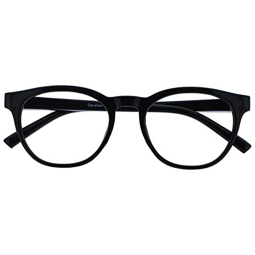 OPULIZE Blu - Occhiali Filtro Luce Blu Montatura Tonda Nera