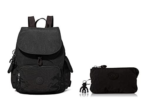 Kipling Zaino Seoul Go S Nero con Pochette