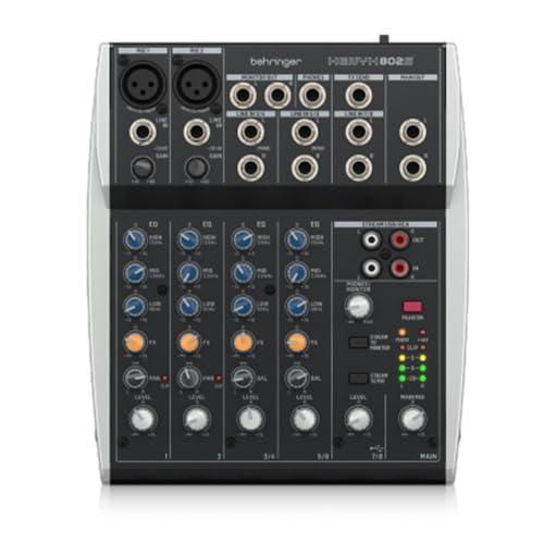 Behringer XENYX 802S Mixer analogico premium a 8 ingressi con interfaccia di streaming USB