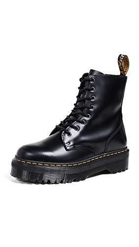 Dr. Martens Jadon, Scarpe Stringate Basse Brogue Unisex-Adulto, Nero (Black Polished)