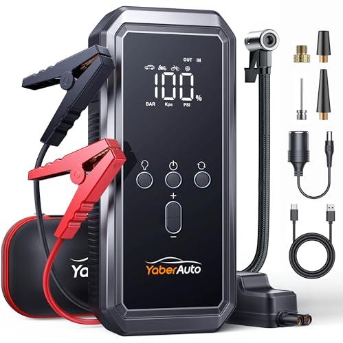 YaberAuto Booster Batteria per Auto con Compressore