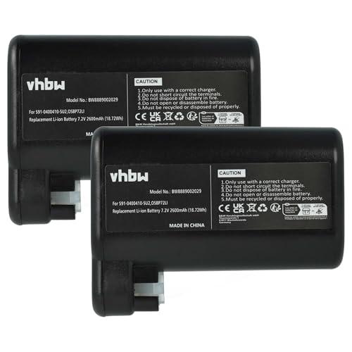 vhbw 2x batteria compatibile con Electrolux Pure i9, PI91, i9.2 home cleaner (2600mAh, 7,2V, Li-Ion)