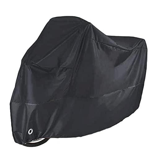 LONGLUOSI Telo Coprimoto Protettivo Antivento Antipioggia Antifurto XXL Nero