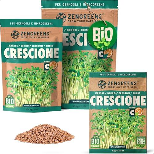 ZenGreens® - Semi di Crescione Biologico per Microgreens